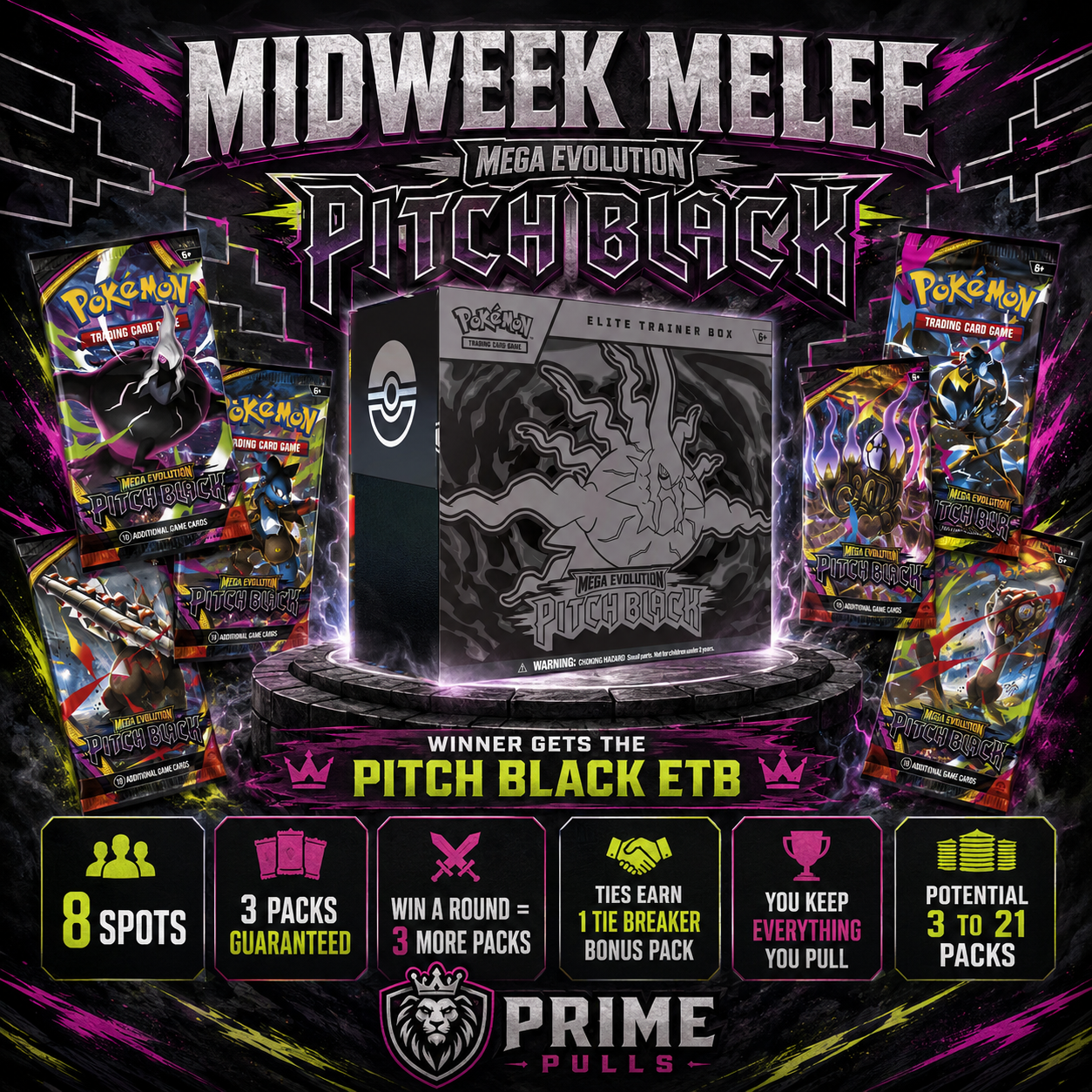 Midweek Melee: Pitch Black (8 Spots)