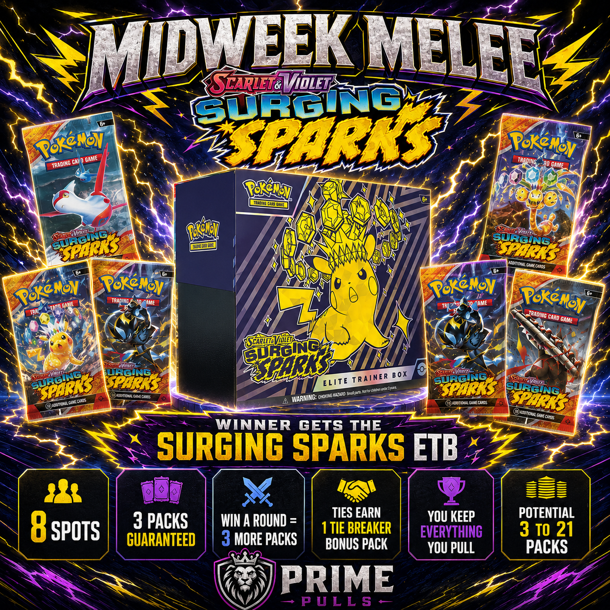 Midweek Melee: Surging Sparks (8 Spots)